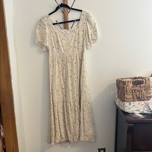 Floral Cream Dress